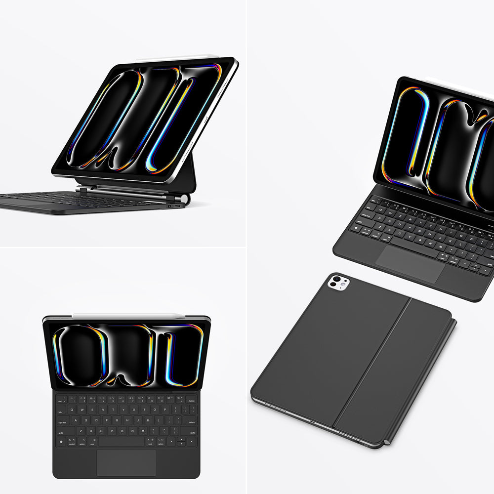 Dux Ducis Keyboard (MK Series) Case with Bluetooth Keyboard for iPad Pro 11" 2024 - Black_6