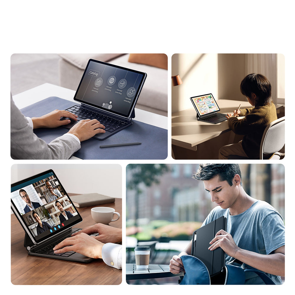 Dux Ducis Keyboard (MK Series) Case with Bluetooth Keyboard for Samsung Galaxy Tab S9 / S8 / S7 - Black_5
