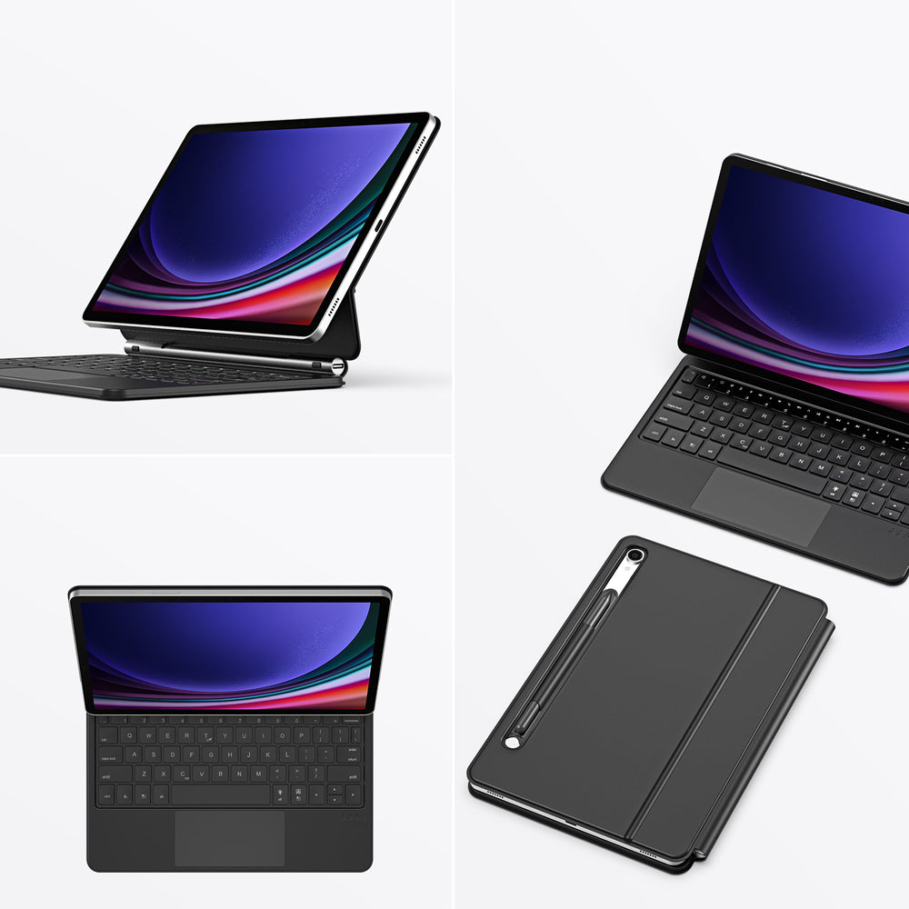 Dux Ducis Keyboard (MK Series) Case with Bluetooth Keyboard for Samsung Galaxy Tab S9 / S8 / S7 - Black_6