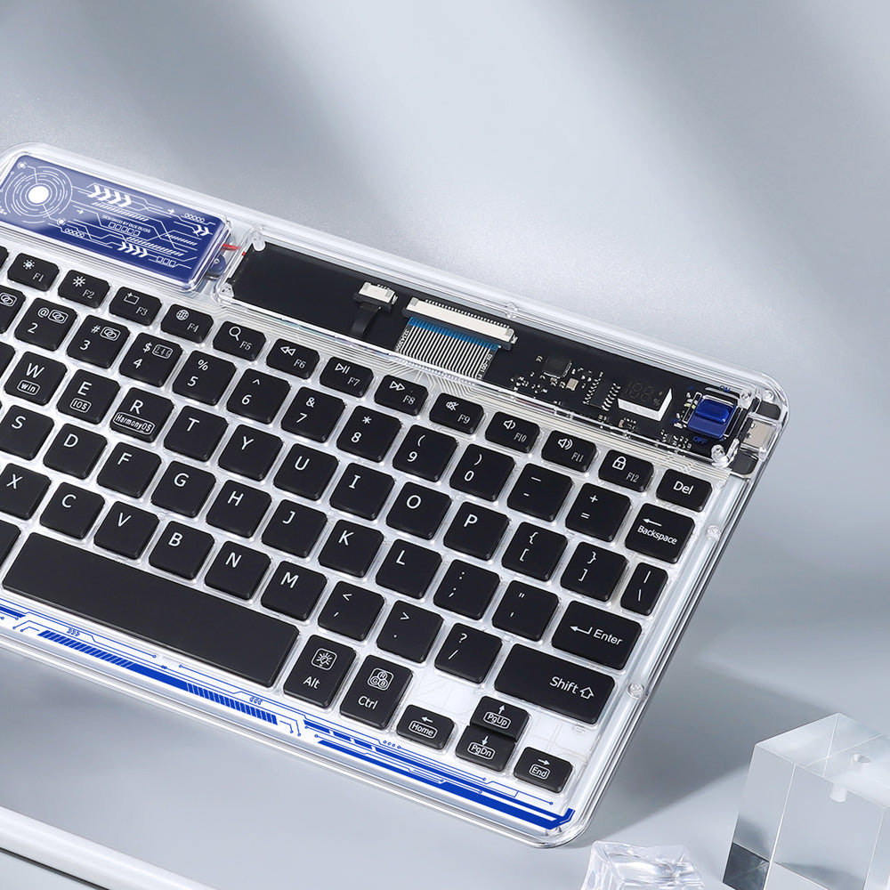 Dux Ducis Keyboard (CK Series) Wireless for Laptop / Tablet / Phone - Transparent_3
