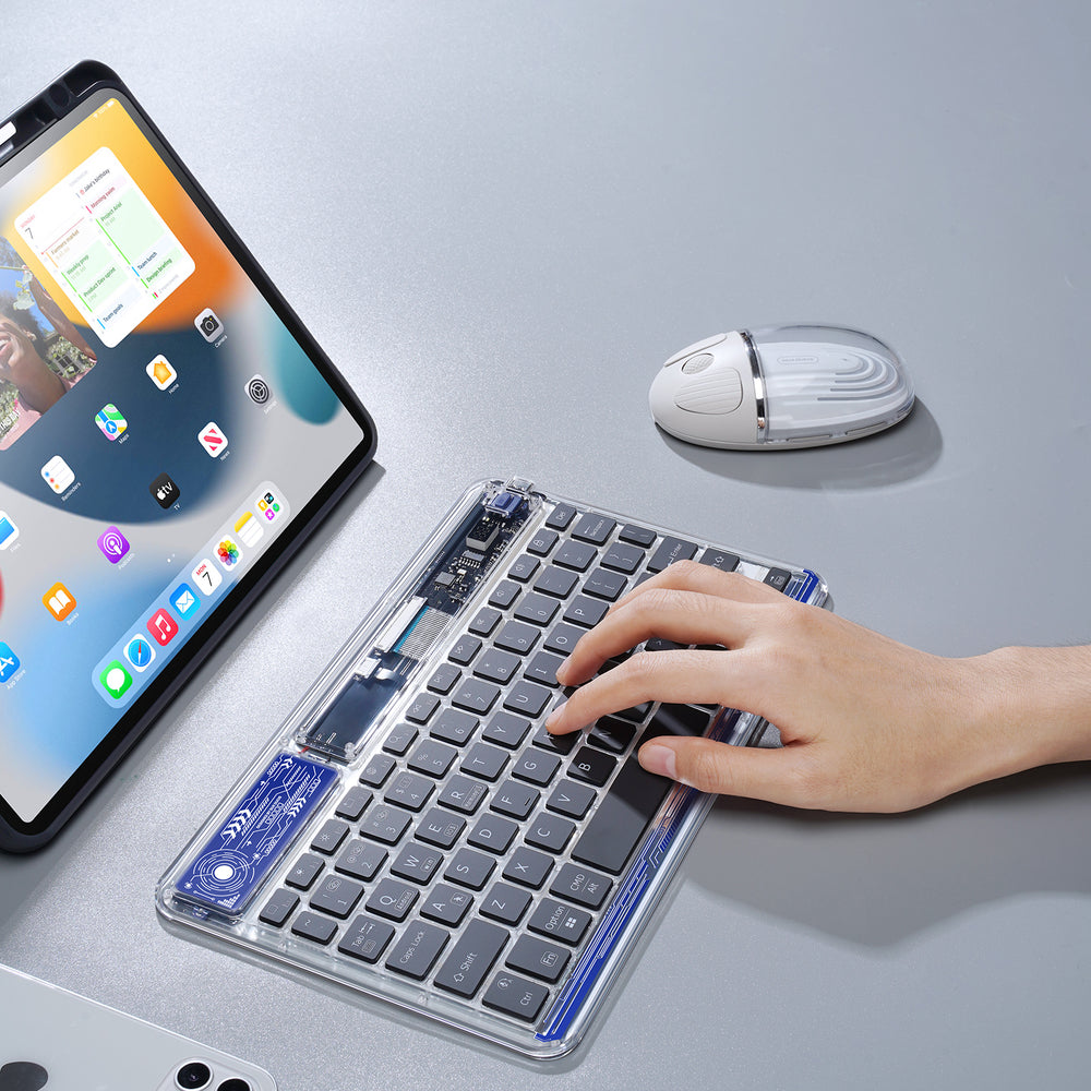 Dux Ducis Keyboard (CK Series) Wireless for Laptop / Tablet / Phone - Transparent_5