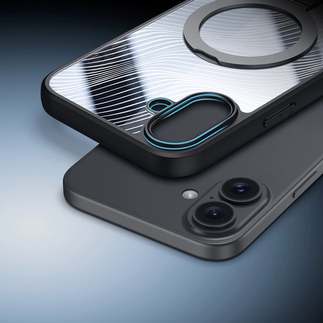 Dux Ducis Aimo Mag case with MagSafe and stand for iPhone 16 - black_8