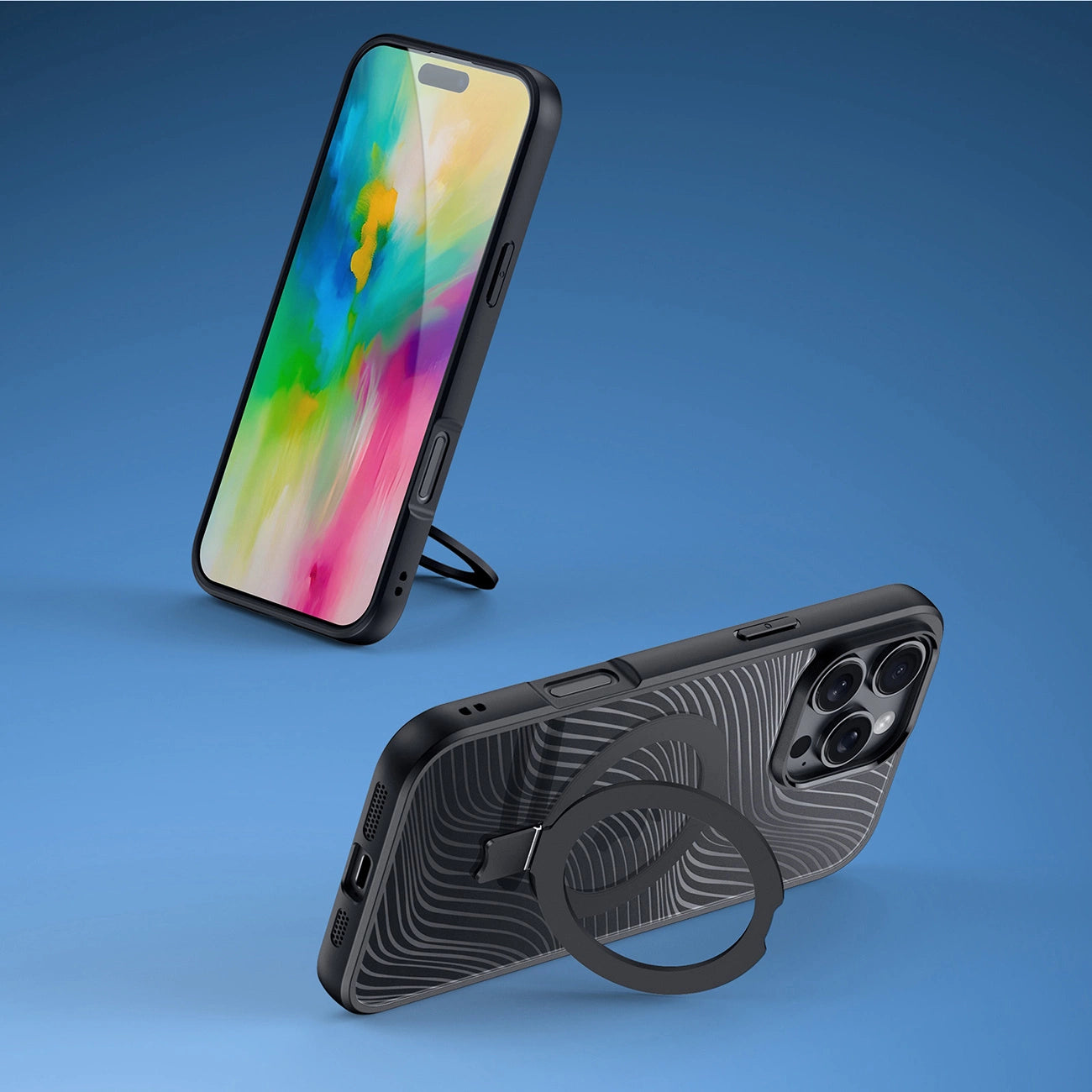 Dux Ducis Aimo Mag Case with MagSafe and Stand for iPhone 16 Pro - Black_4