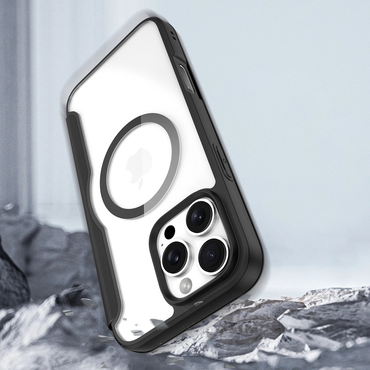 Dux Ducis Skin X Pro Case for iPhone 16 Pro Max with MagSafe and Flip - Black_10