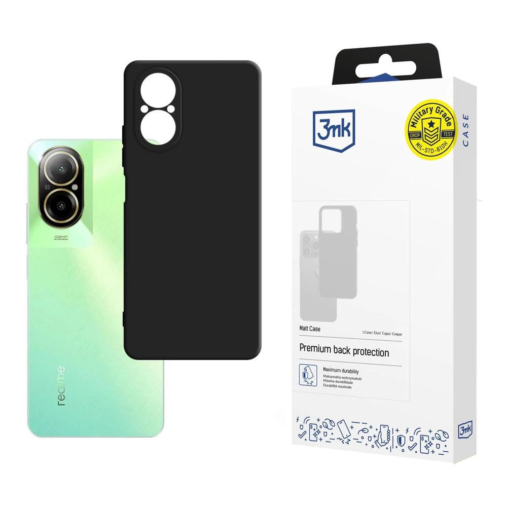 3mk Matt Case for Realme C67 - black_0