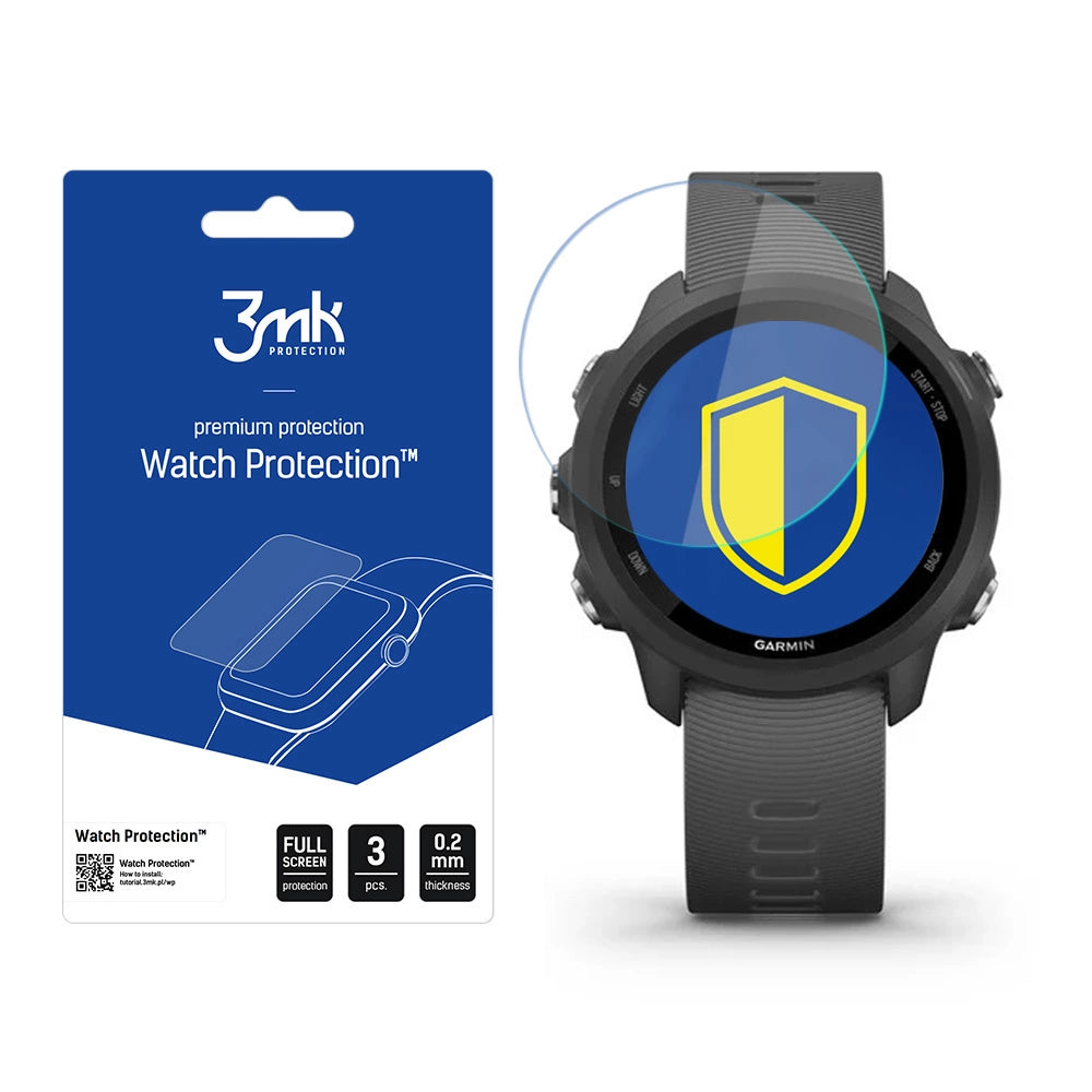 3mk Watch Protection™ v. FlexibleGlass hybrid glass on Garmin Forerunner 245_0