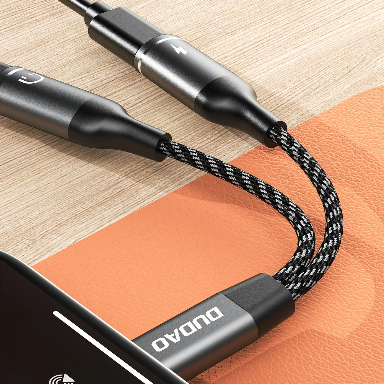 Dudao L13C+ 2in1 USB-C Adapter - Gray_7