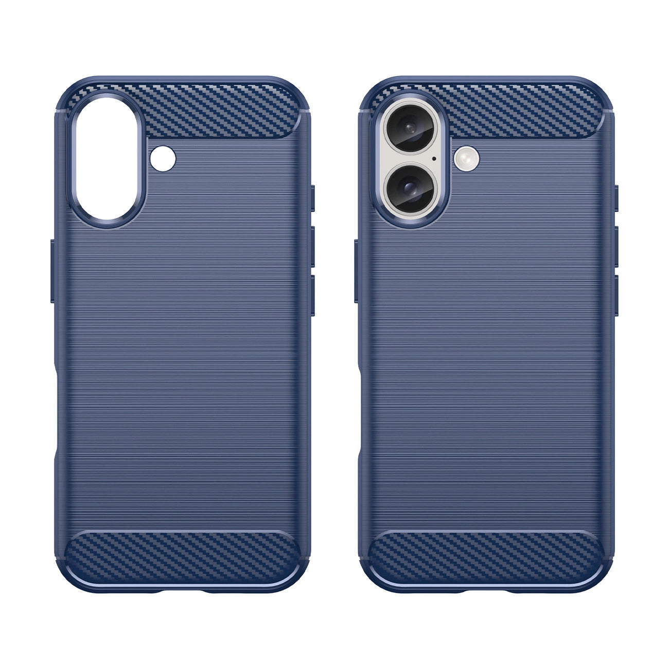 Carbon Case for iPhone 16 Silicone Case - Blue_1