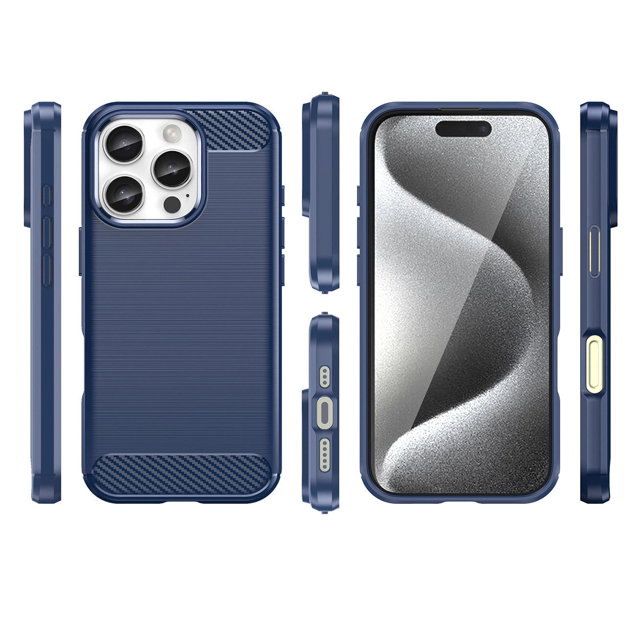 Carbon Case for iPhone 16 Pro - Blue_2