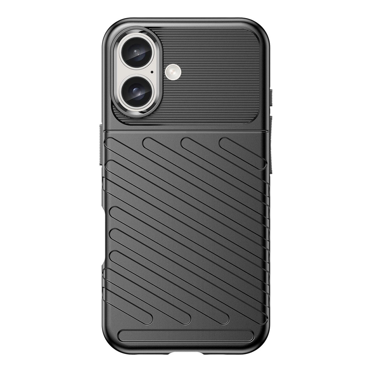Thunder Case iPhone 16 Silicone Case - Black_1