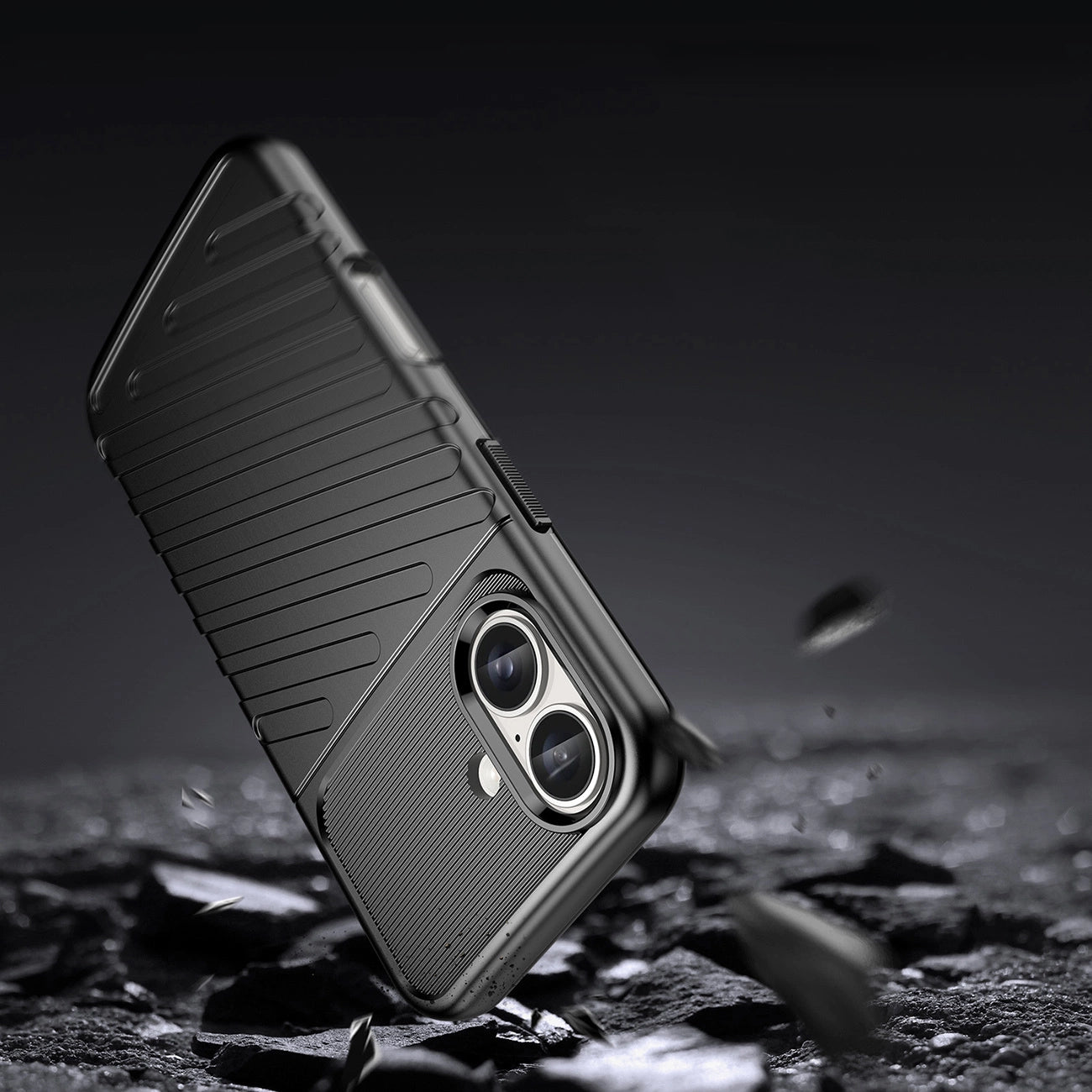 Thunder Case iPhone 16 Silicone Case - Black_2