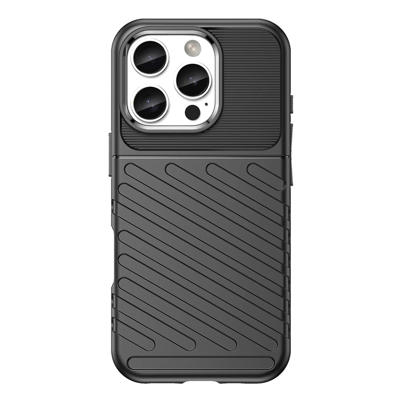 Thunder Case for iPhone 16 Pro Max Silicone Case - Black_1