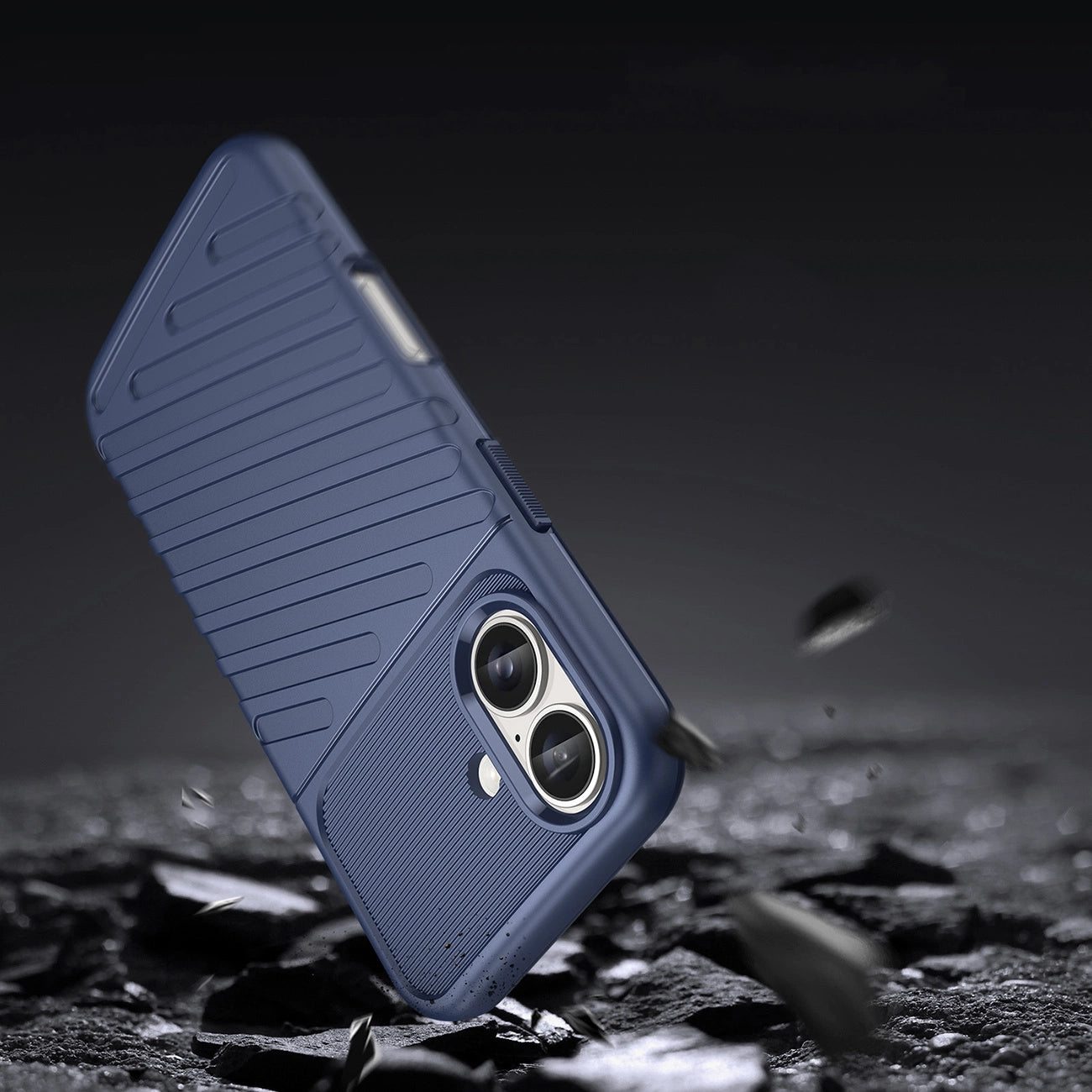 Thunder Case for iPhone 16 Silicone Case - Blue_2