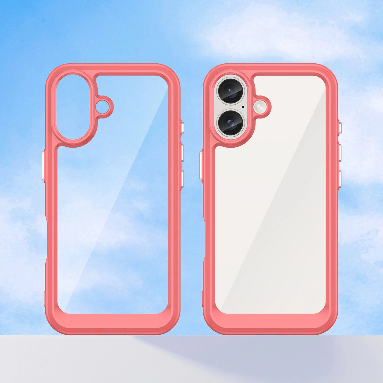 Outer Space Case with Gel Frame for iPhone 16 - Red_7