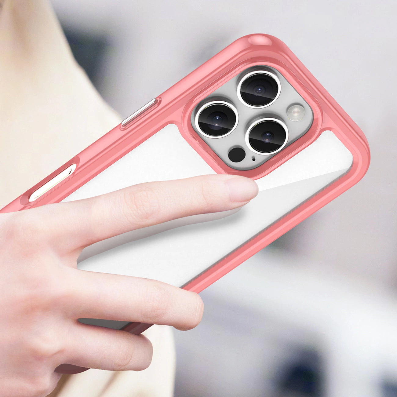 Outer Space Case with Gel Frame for iPhone 16 Pro Max - Red_4