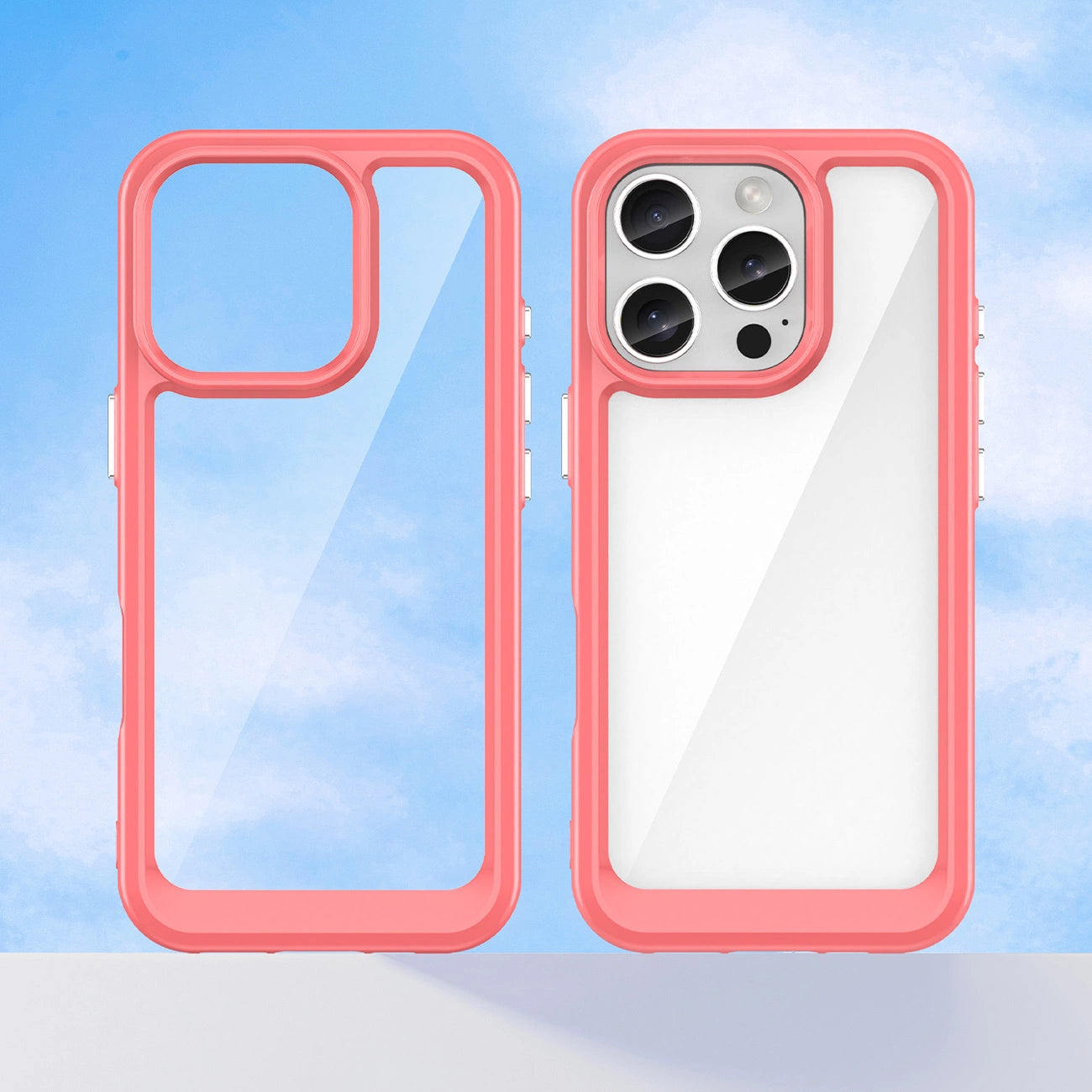 Outer Space Case with Gel Frame for iPhone 16 Pro Max - Red_7