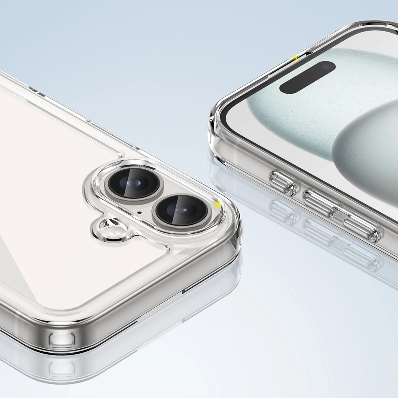Outer Space Case with Gel Frame for iPhone 16 - Clear_5