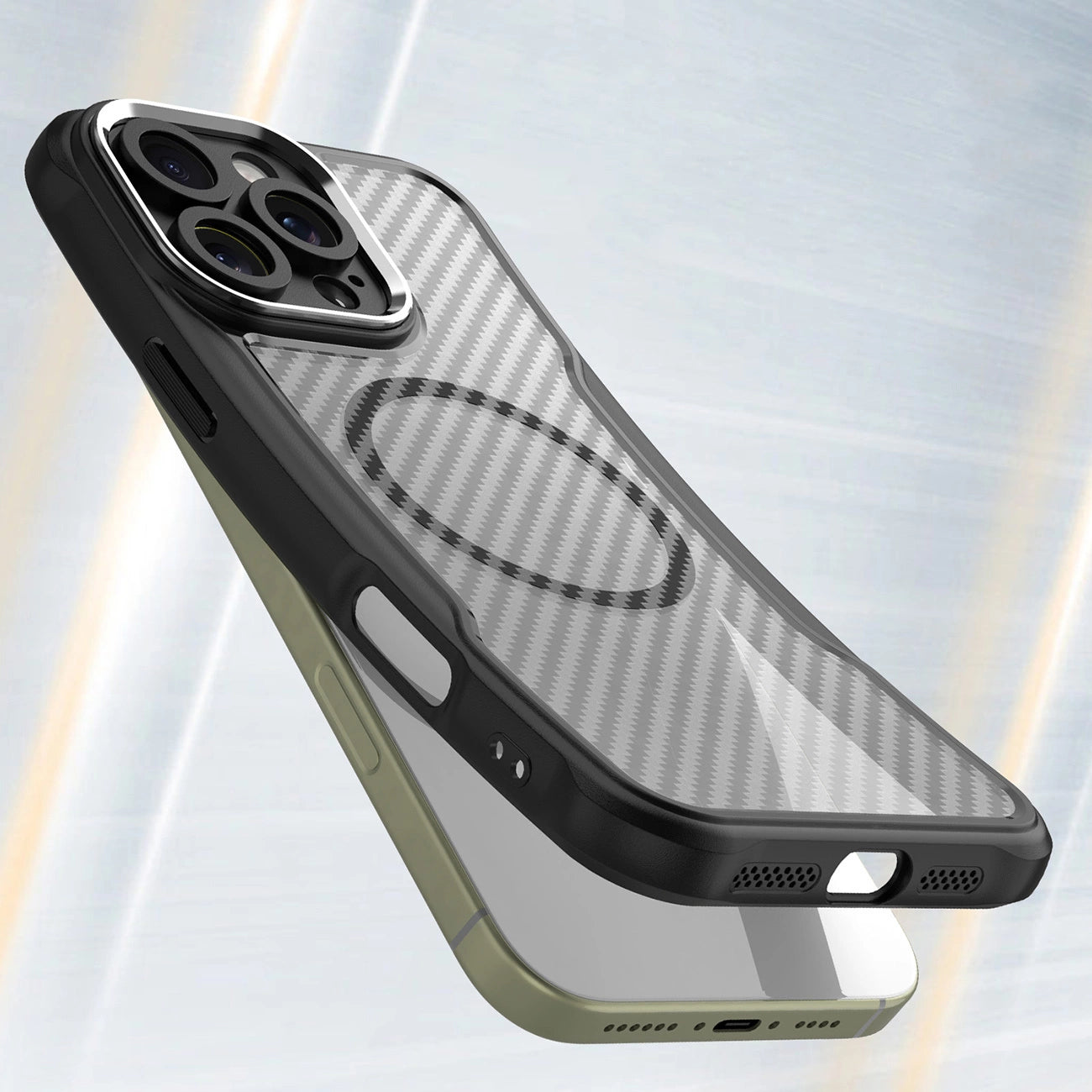 Leading Series MagSafe Silicone Case for iPhone 16 Pro Max - Black_3