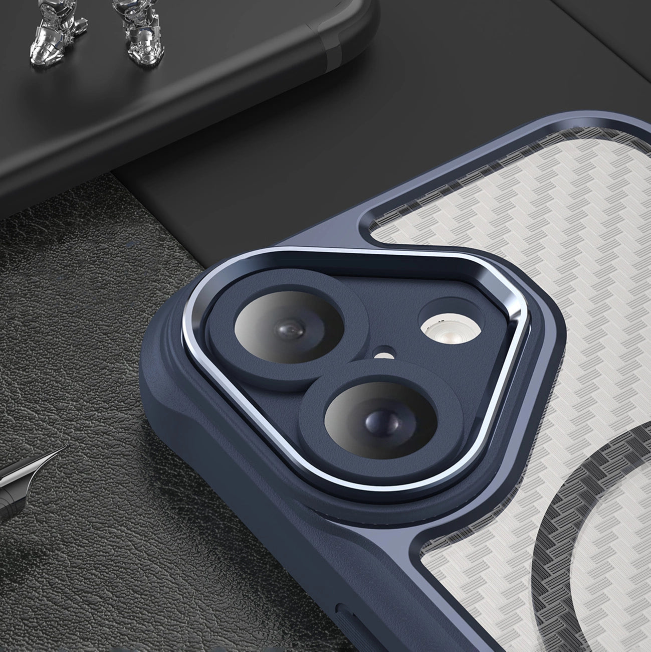 Leading Series MagSafe Silicone Case for iPhone 16 - Blue_4