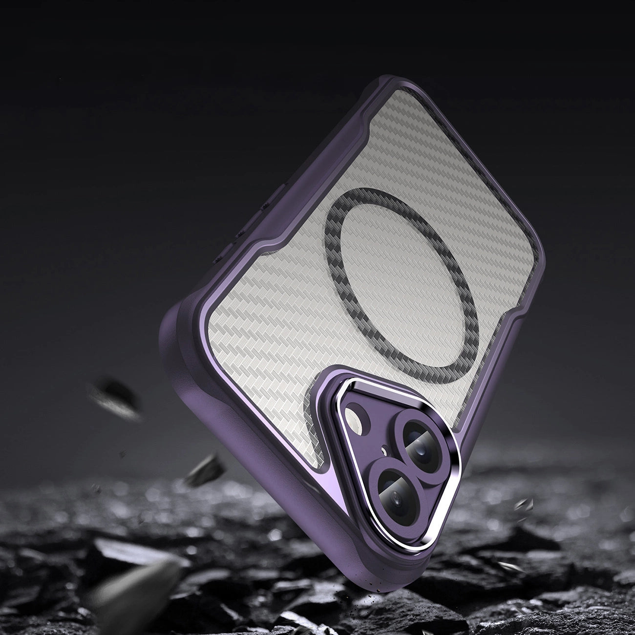 Leading Series MagSafe Silicone Case for iPhone 16 - Purple_8