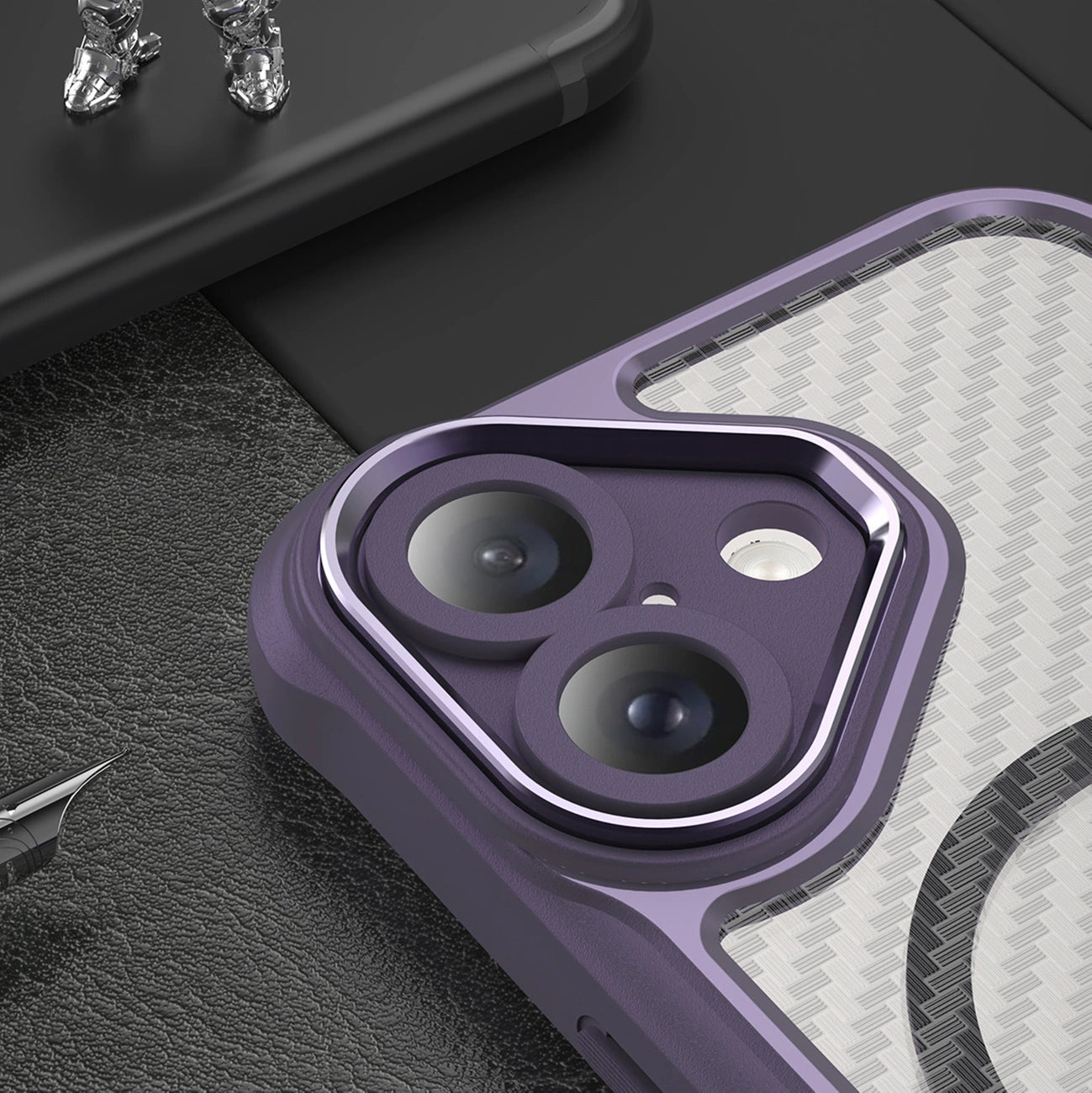 Leading Series MagSafe Silicone Case for iPhone 16 Plus - Purple_5