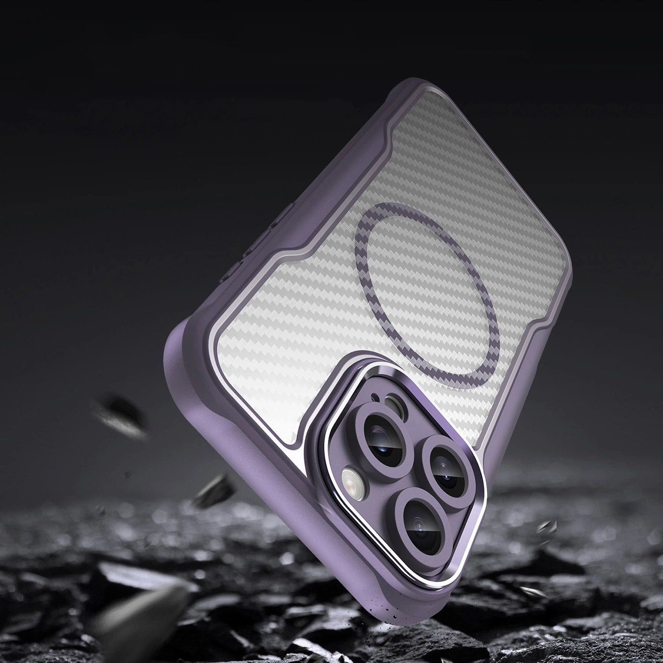 Leading Series MagSafe Silicone Case for iPhone 16 Pro - Purple_8