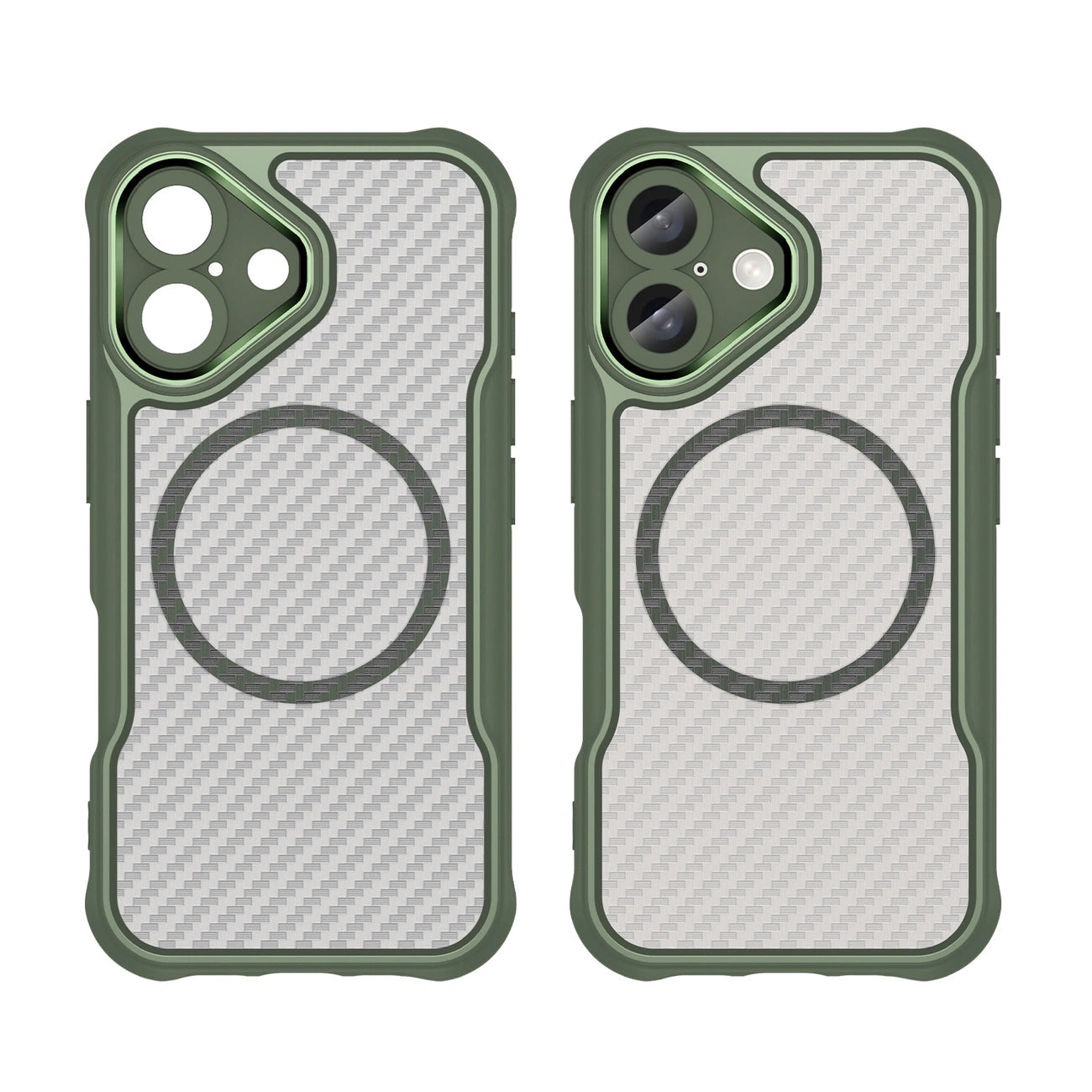Leading Series MagSafe Silicone Case for iPhone 16 Plus - Green_1