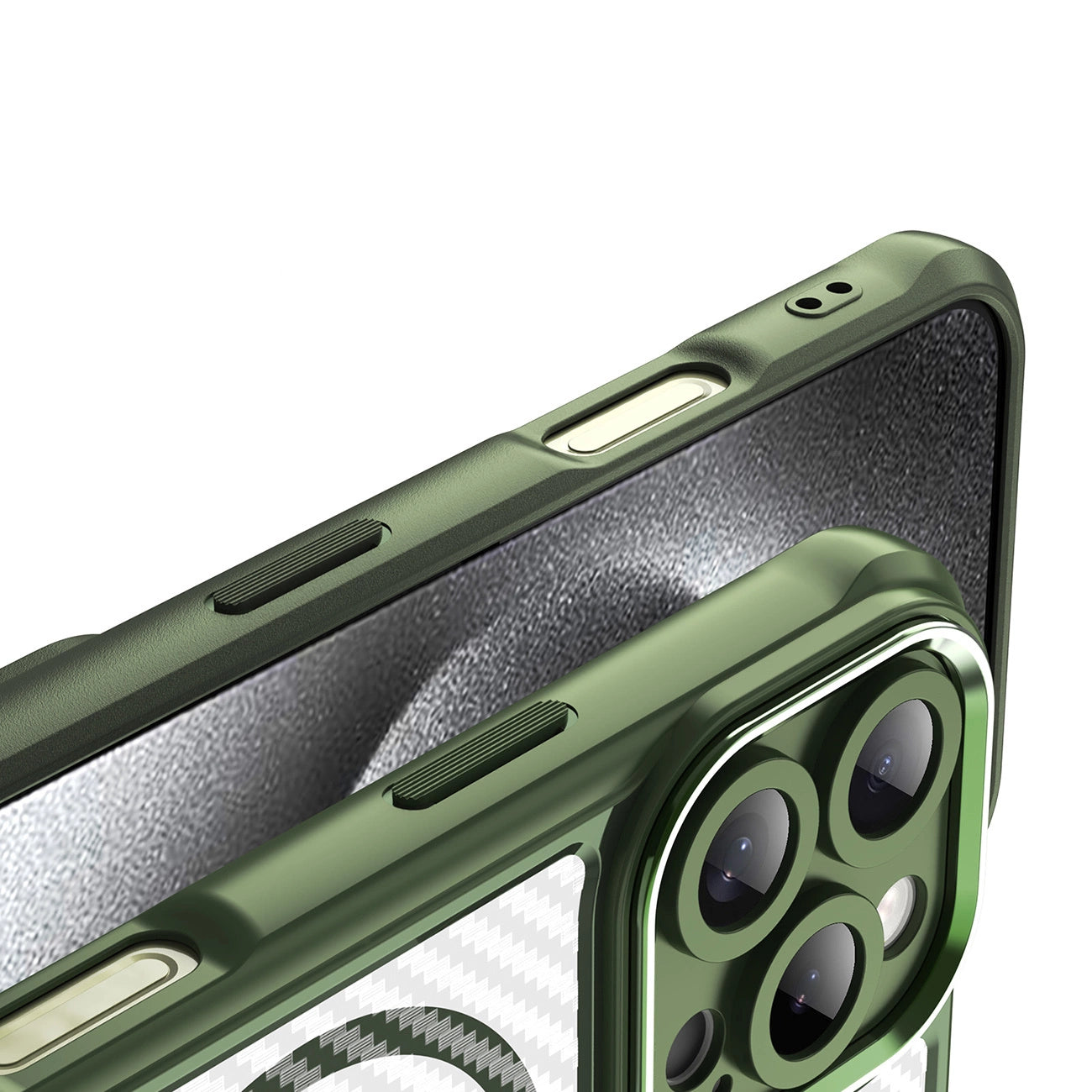 Leading Series MagSafe Silicone Case for iPhone 16 Pro - Green_7