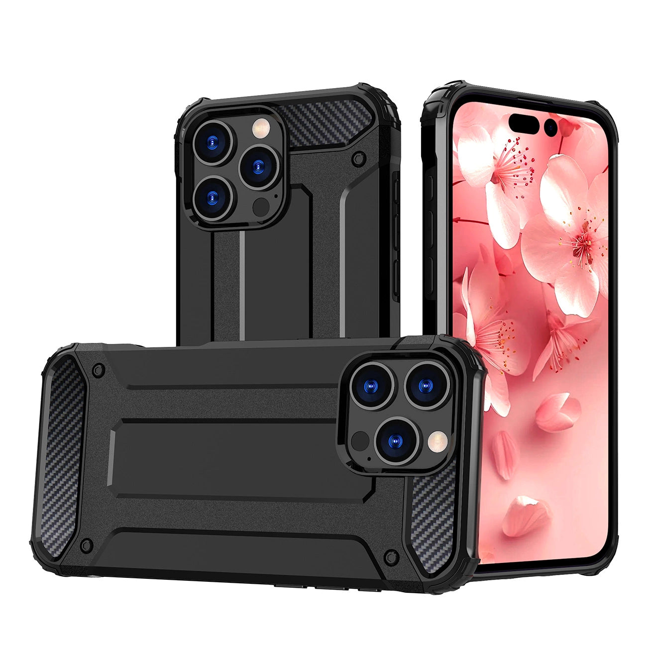 Hybrid Armor iPhone 16 Pro Max Case - Black_0
