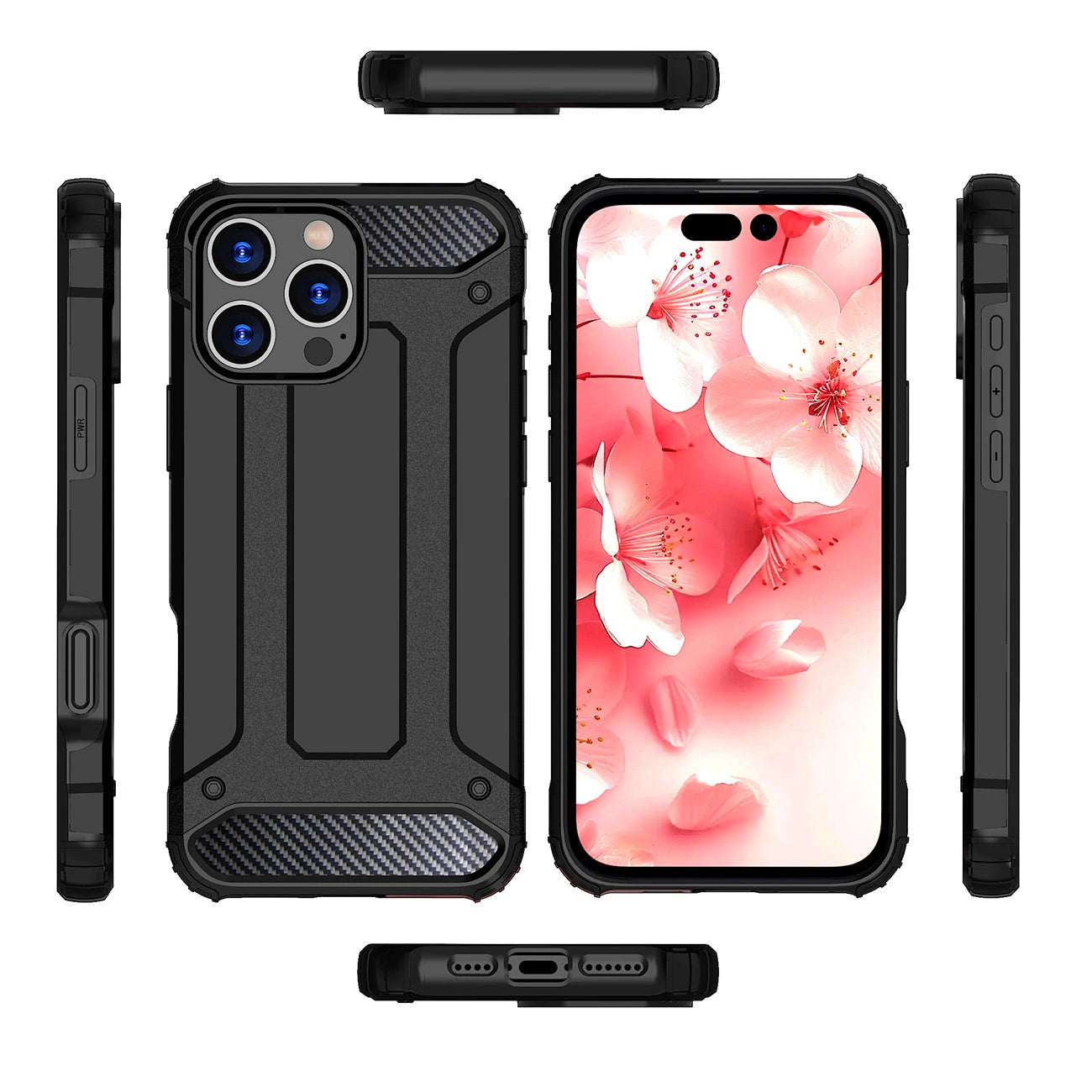 Hybrid Armor iPhone 16 Pro Max Case - Black_4