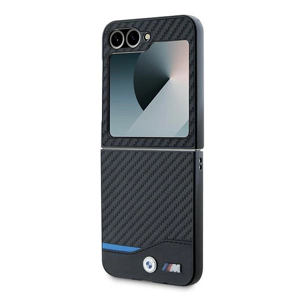 BMW Carbon Blue Line Case for Samsung Galaxy Z Flip 6 - Black_5