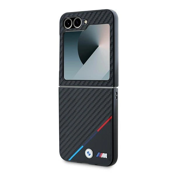 BMW Carbon Tricolor Case for Samsung Galaxy Z Flip 6 - Black_5