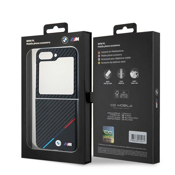BMW Carbon Tricolor Case for Samsung Galaxy Z Flip 6 - Black_7