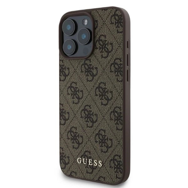 Guess 4G Classic iPhone 16 Pro Case - Brown_1
