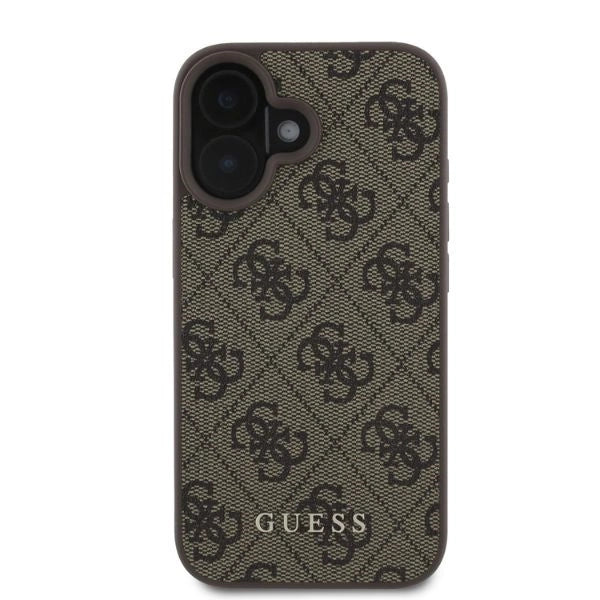 Guess 4G Classic iPhone 16 Case - Brown_2