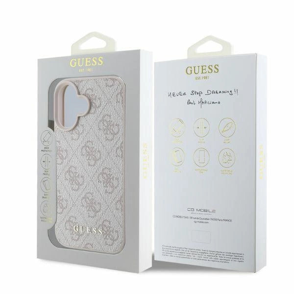 Guess 4G Classic iPhone 16 Case - Pink_3