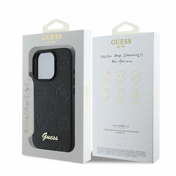 Guess 4G Classic Case for iPhone 16 Pro Max - Black_3