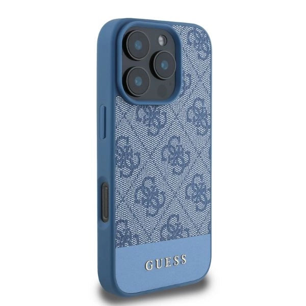 Etui Guess 4G Bottom Stripe na iPhone 16 Pro Max - niebieskie_1