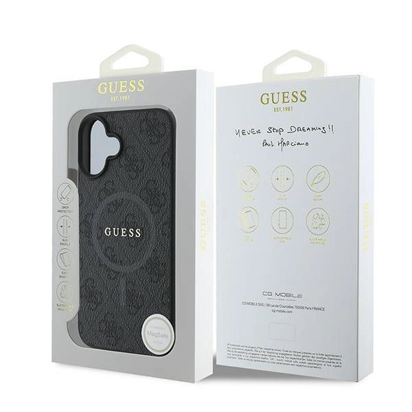 Guess 4G Ring Classic Logo MagSafe case for iPhone 16 Plus - black_7