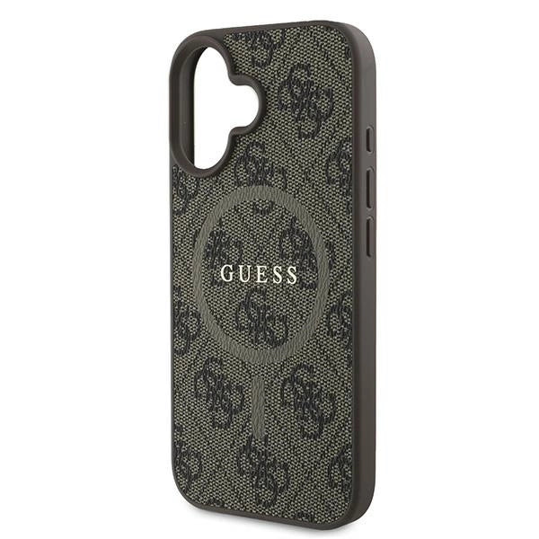 Guess 4G Ring Classic Logo MagSafe iPhone 16 Plus Case - Brown_5