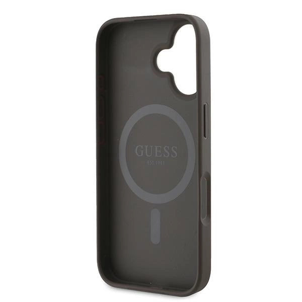 Guess 4G Ring Classic Logo MagSafe iPhone 16 Plus Case - Brown_6