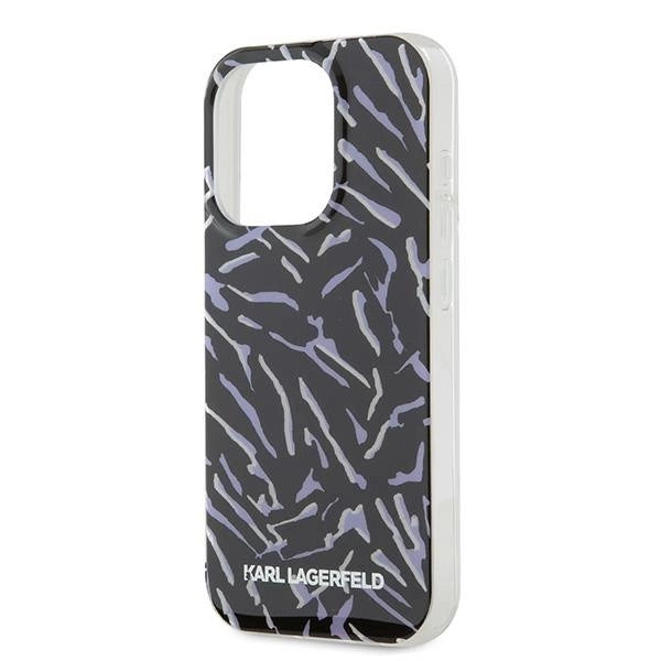 Karl Lagerfeld Zebra With Cord iPhone 15 Pro Max Case - Purple_4