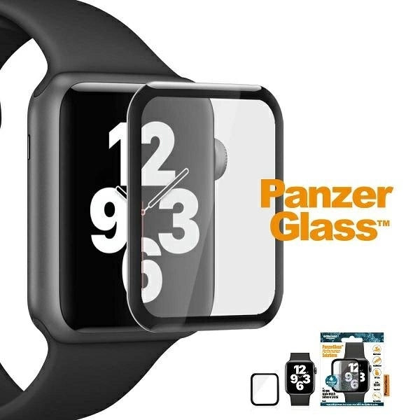PanzerGlass Curved Antibacterial Tempered Glass for Apple Watch 4/5/6/SE - 40mm - Black_3