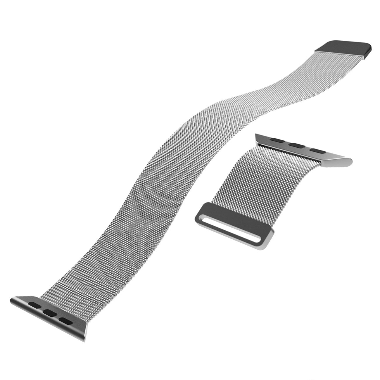 Puro Milanese Stainless Steel Apple Watch Band 38/40/41mm - Silver_9