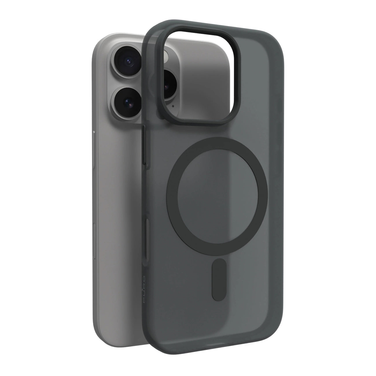 Puro Daylight MagSafe Silicone Case for iPhone 16 Pro Max - Black_0