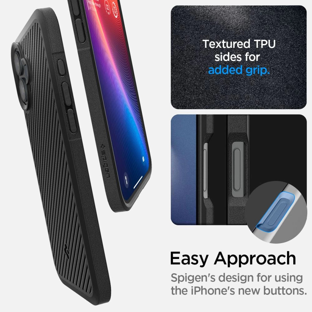 Spigen Core Armor iPhone 16 Case - Matte Black_7
