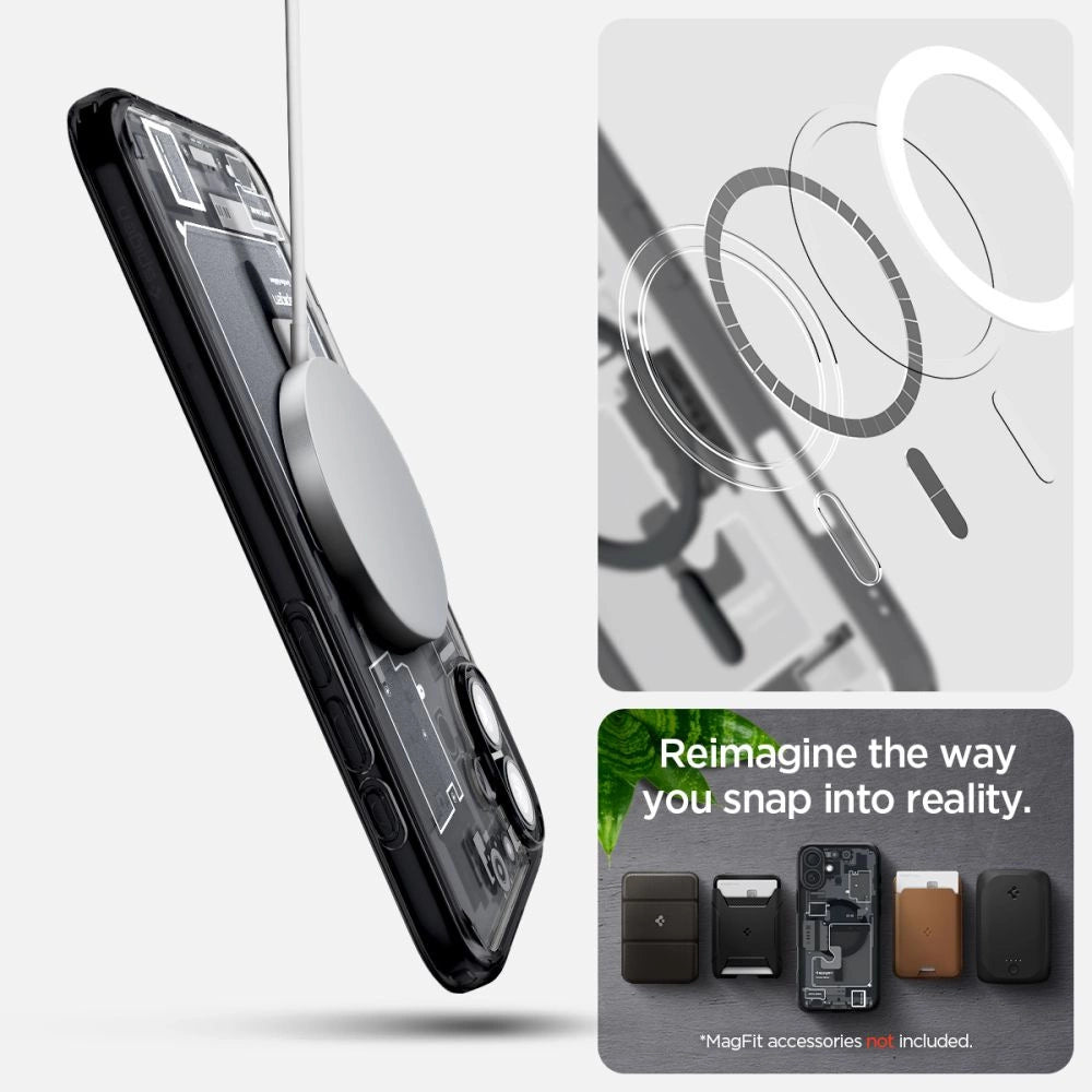 Spigen Ultra Hybrid MagSafe Zero One for iPhone 16 - Dark Gray_9