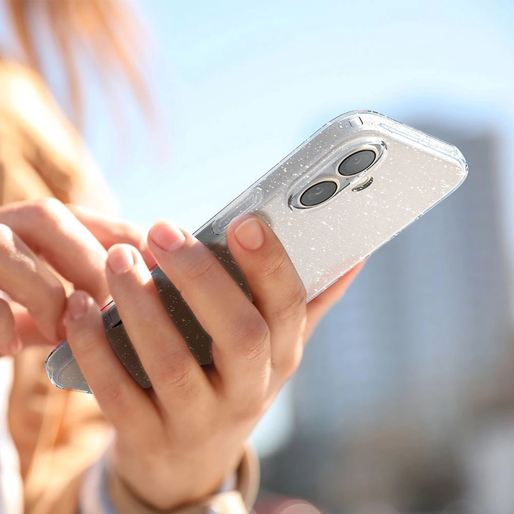 Spigen Liquid Crystal iPhone 16 Case - Clear Glitter_10