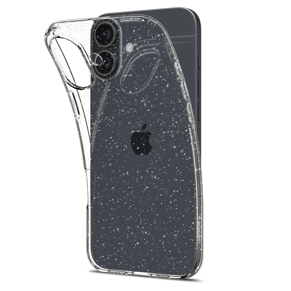 Spigen Liquid Crystal iPhone 16 Case - Clear Glitter_2