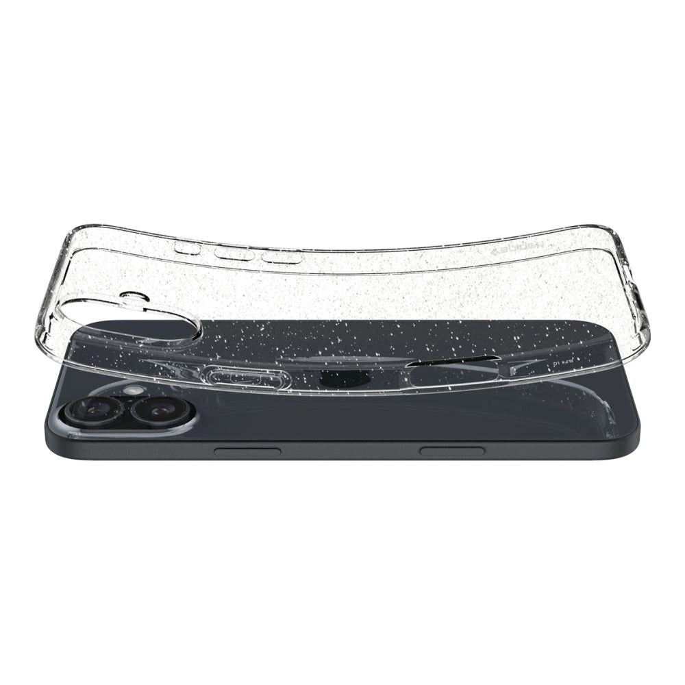 Spigen Liquid Crystal iPhone 16 Case - Clear Glitter_4